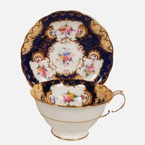 Rare Minton for Birks Bone China Tea Cup & Saucer - Picture 5 of 9